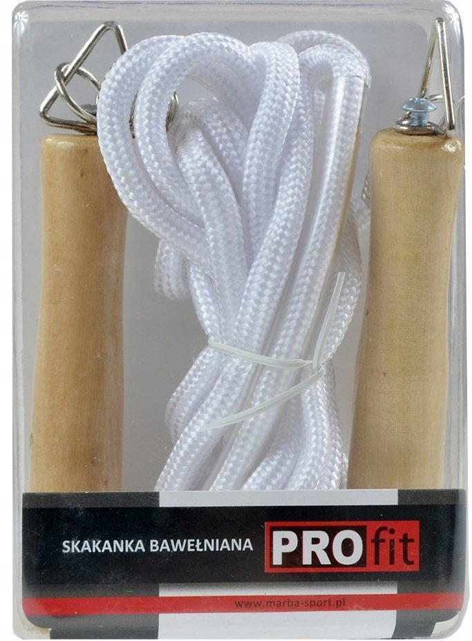 COTTON JUMP ROPE FOR EXERCISE STRING 280cm Color white