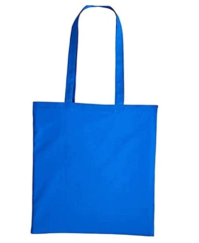 COTTON SHOPPING BAG REUSABLE MEDIUM SAPPHIRE GIFT