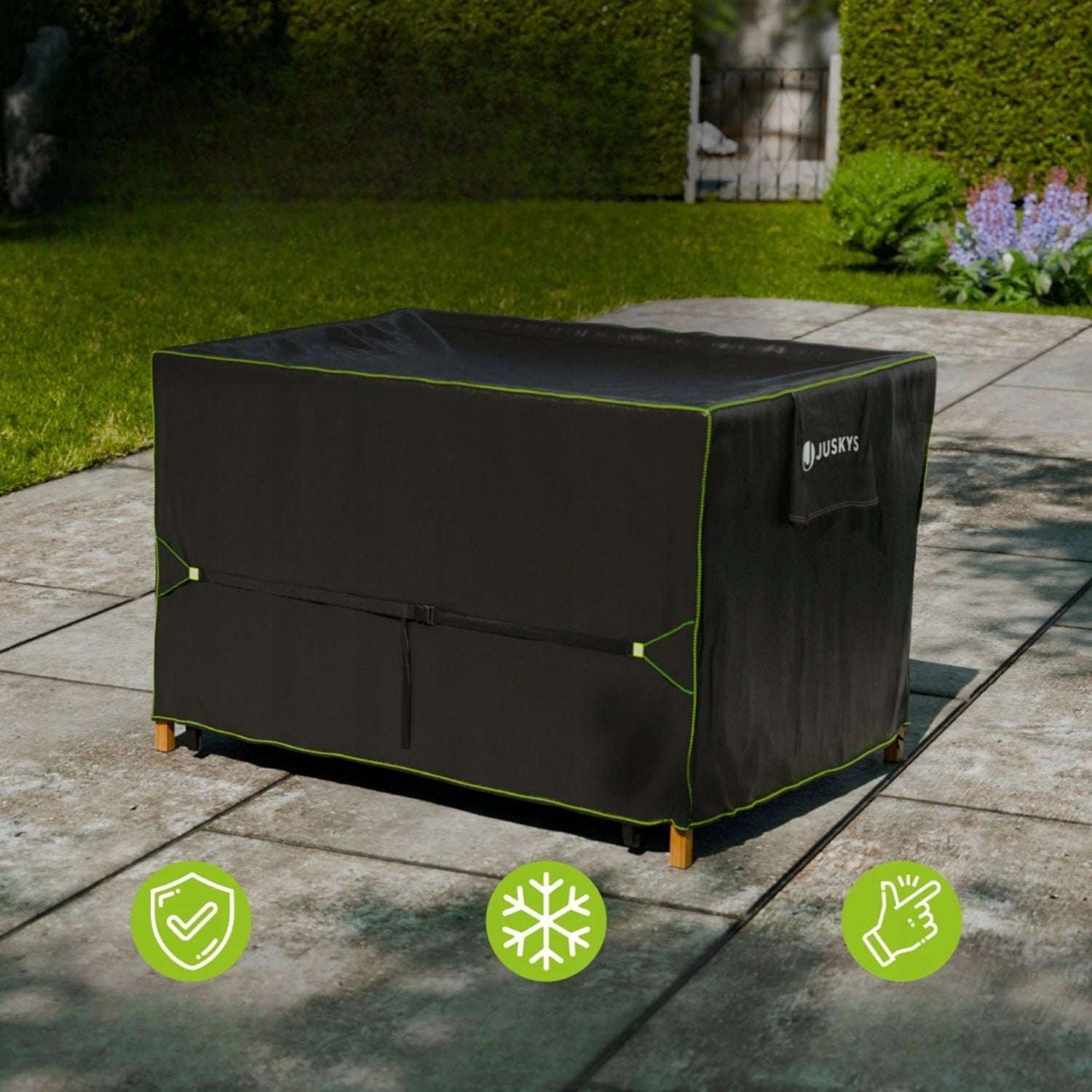 COVER 150X90X75 FOR GARDEN FURNITURE TABLE CHAIRS WATERPROOF UV TARPAULIN Packaging status original