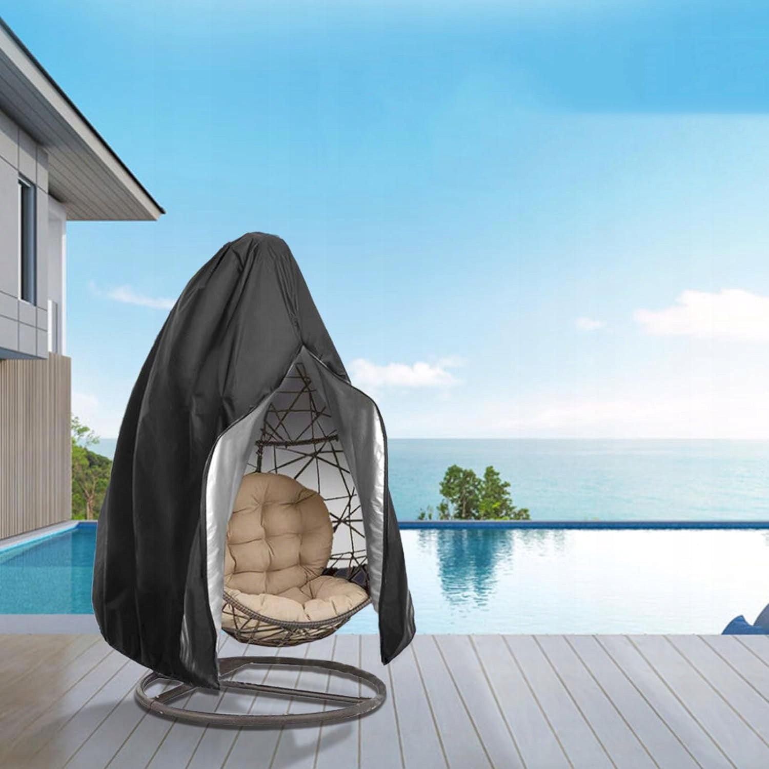COVER FOR ARMCHAIR HANGING GARDEN SWING COCOON 115*190cm Product height 190 cm