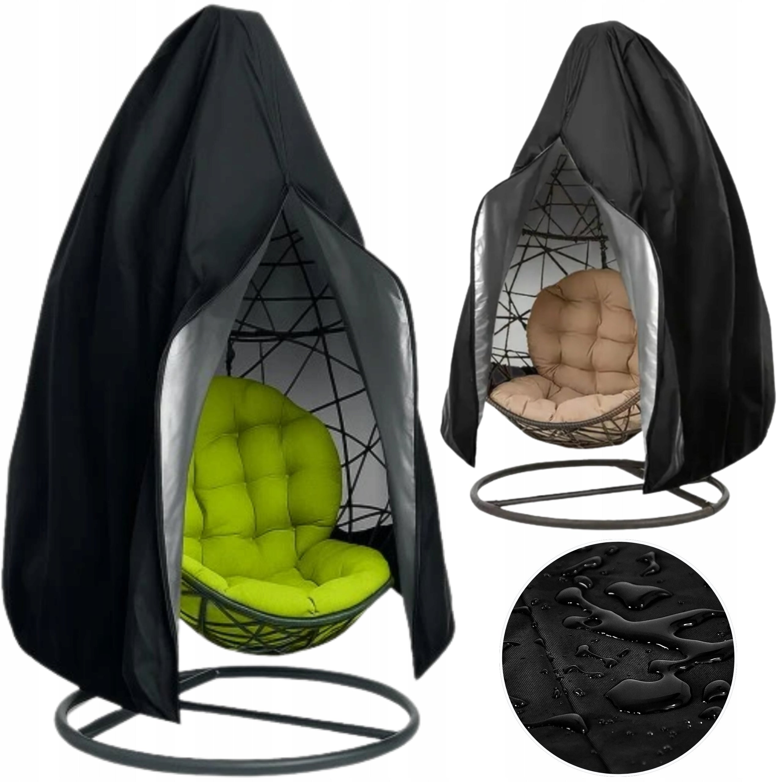 COVER FOR ARMCHAIR STORK OUTDOOR SOCKET BLACK FOR TERRACE BALCONY LARGE Color black