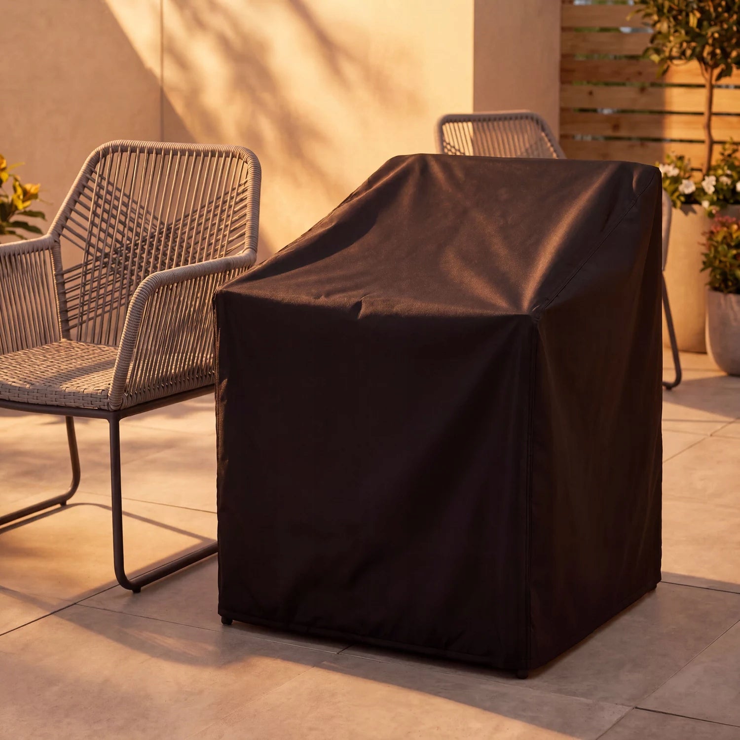 COVER FOR GARDEN CHAIR FURNITURE DRAWSTRINGS WATERPROOF UV OUTTEC Kind for armchair