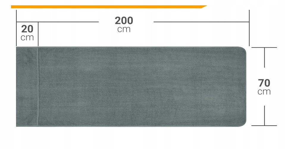COVER FOR GARDEN SUN LOUNGER GREY SOFT 70X200 CM TERRY COTTON OEKO-TEX Manufacturer no brand