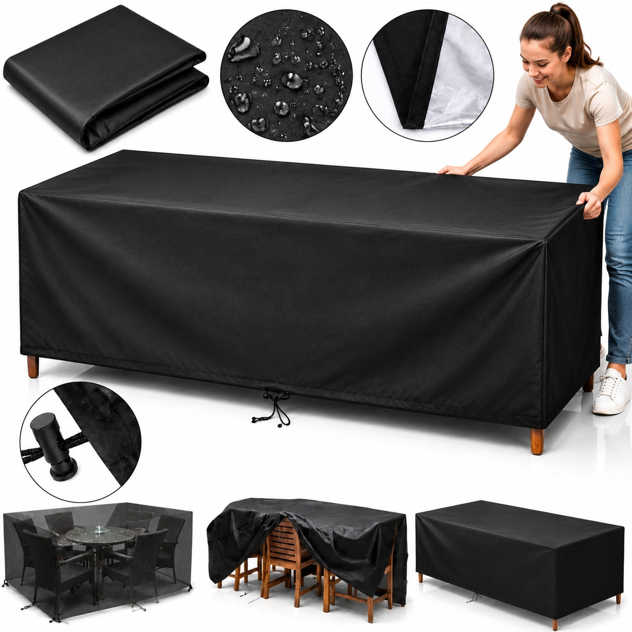 COVER GARDEN FURNITURE WATERPROOF 245X162X100 YEAR-ROUND OXFORD PREMIUM