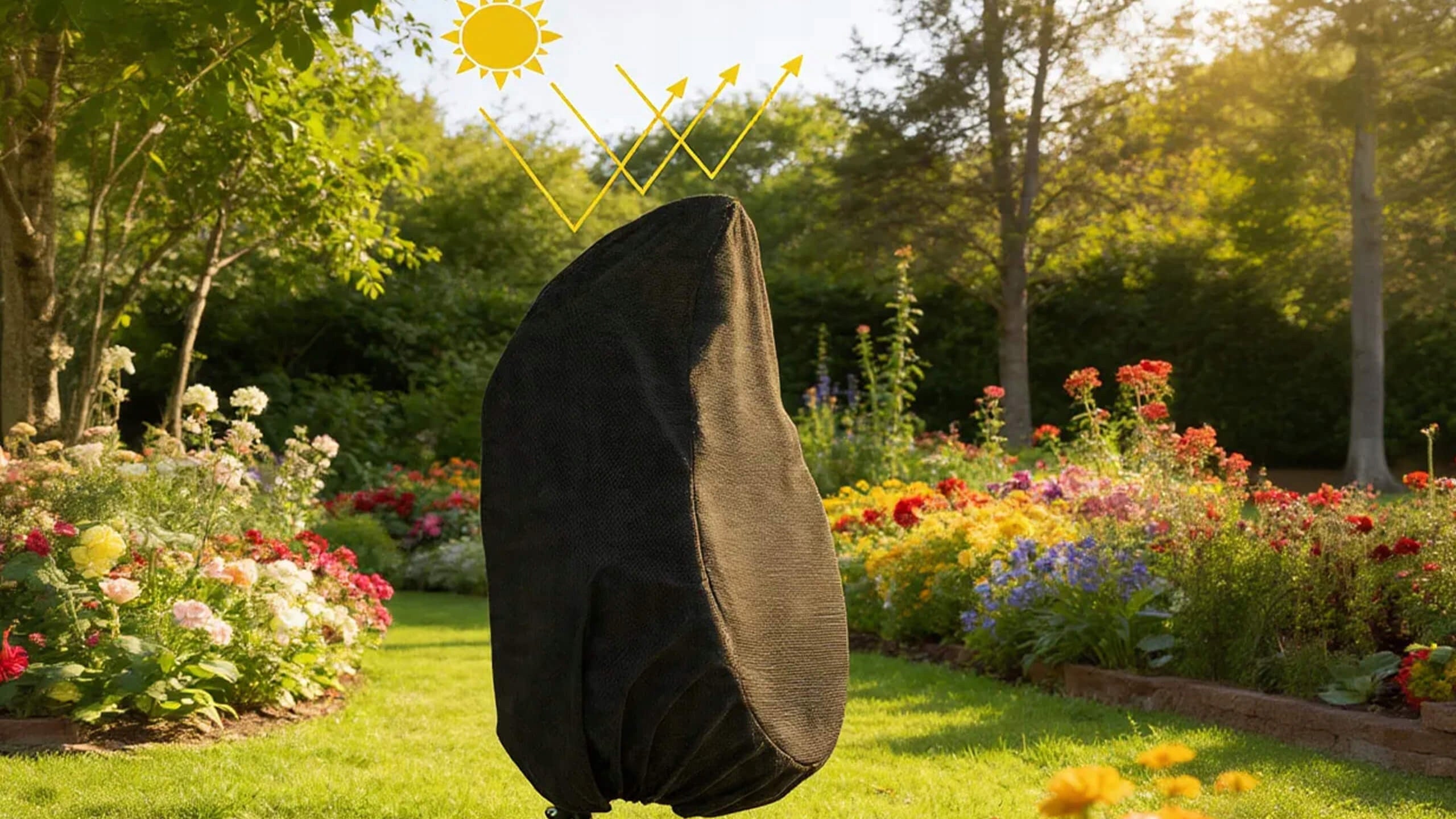 COVER SEAT COVER BASKET HANGING GARDEN COCOON GARDEN SWING Color black