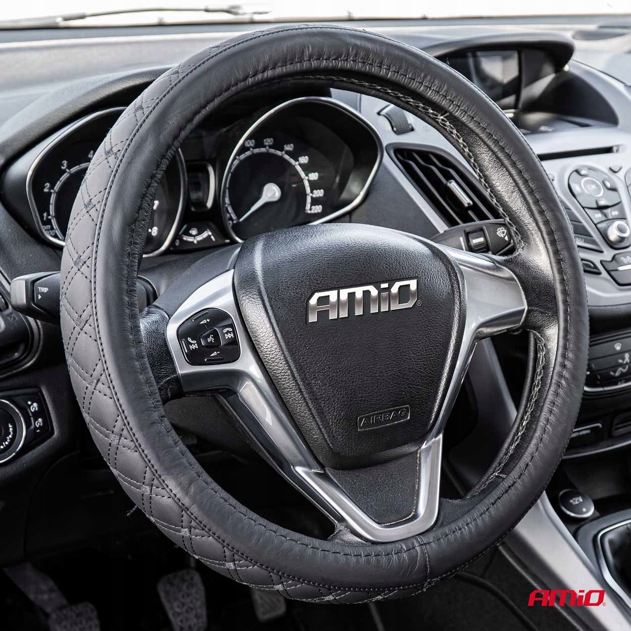 COVER STEERING WHEEL COVER, LEATHER 37-39 CM Manufacturer Amio