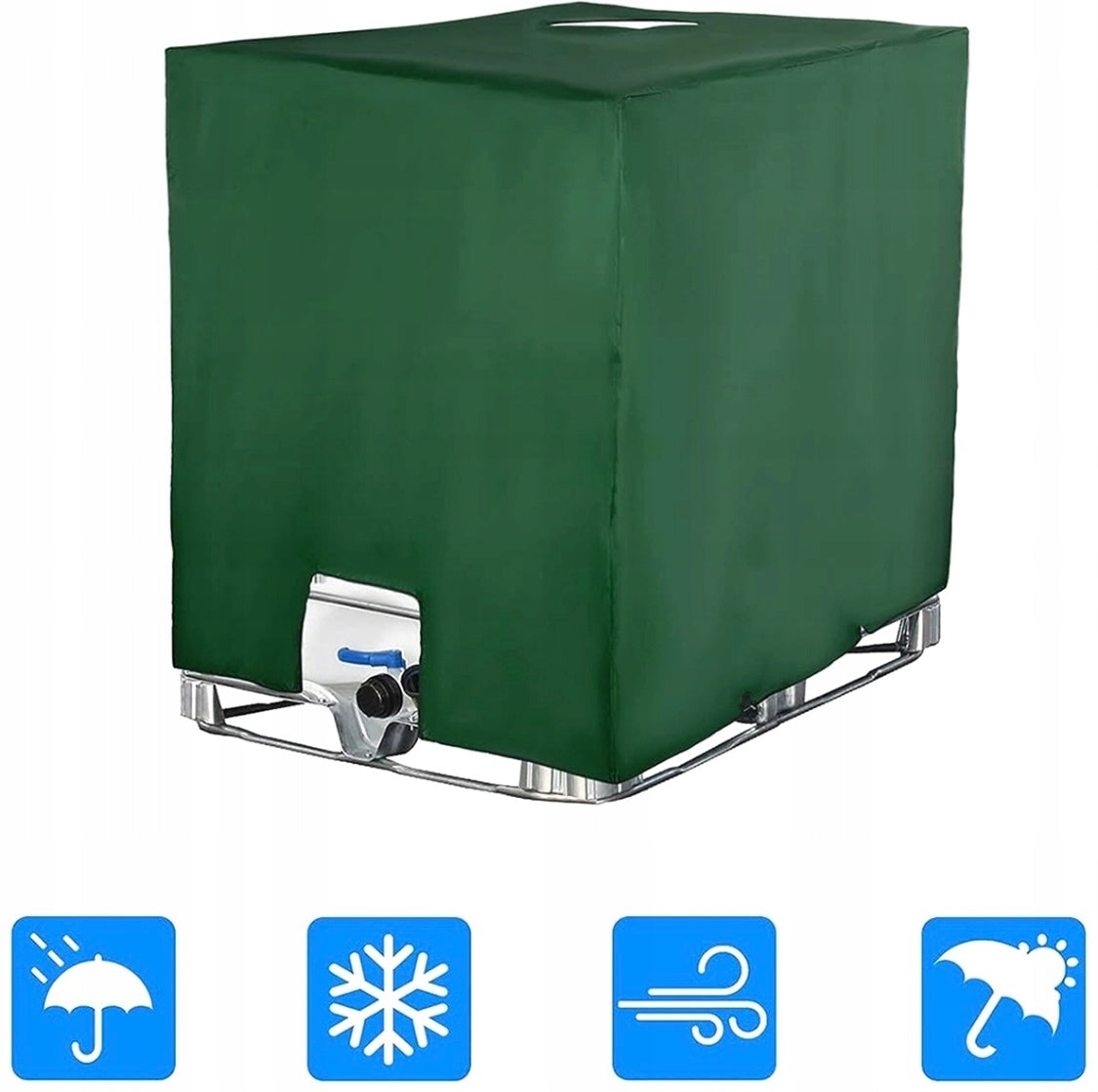 COVER TARPAULIN COVER FOR TANK BARREL RAINWATER MAUZER DURABLE 1000L Manufacturer code Pokrowiec na zbiornik IBC 1000L wytrzymały