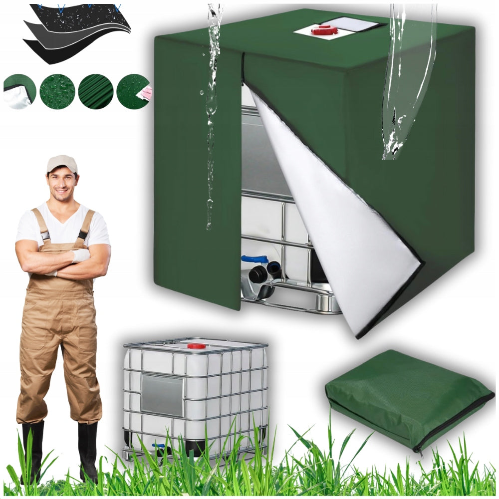 COVER TARPAULIN COVER FOR TANK BARREL RAINWATER MAUZER DURABLE 1000L