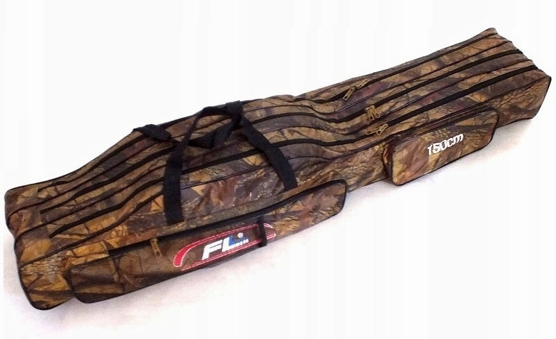 COVER WATERPROOF FISHING BAG CASE FISHING RODS 3 COMPARTMENT 150cm