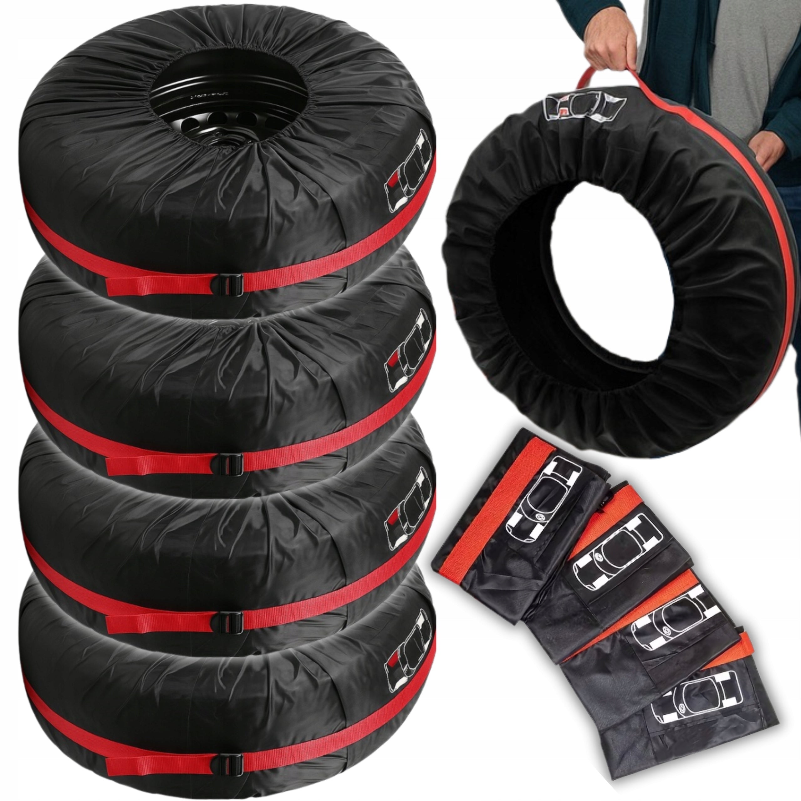 COVERS TIRE WHEEL BAGS 13-18 INCHES TIRE WHEEL STORAGE SET