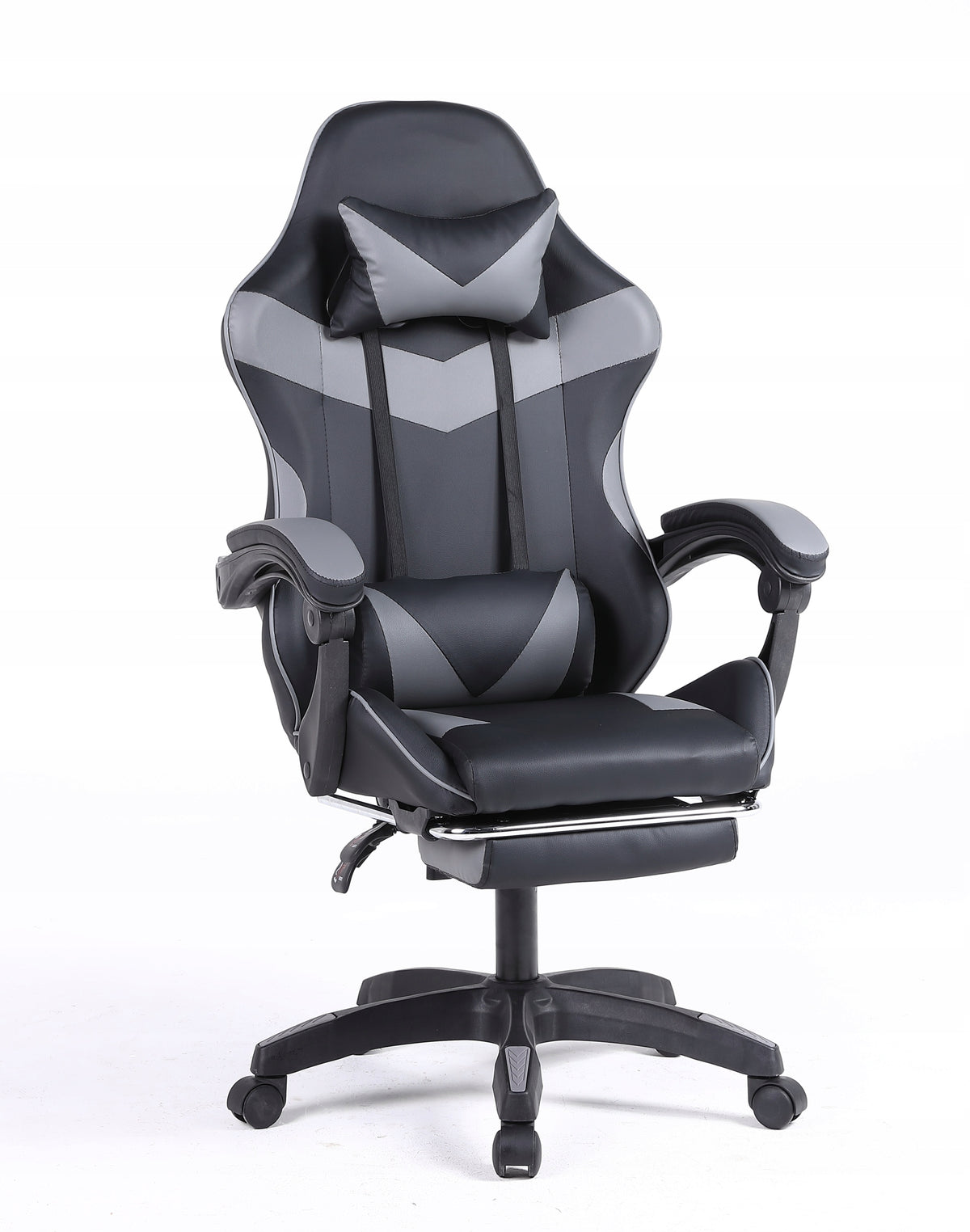 COYOTE II Gaming Chair with Office Footrest Black and Grey Packaging status original