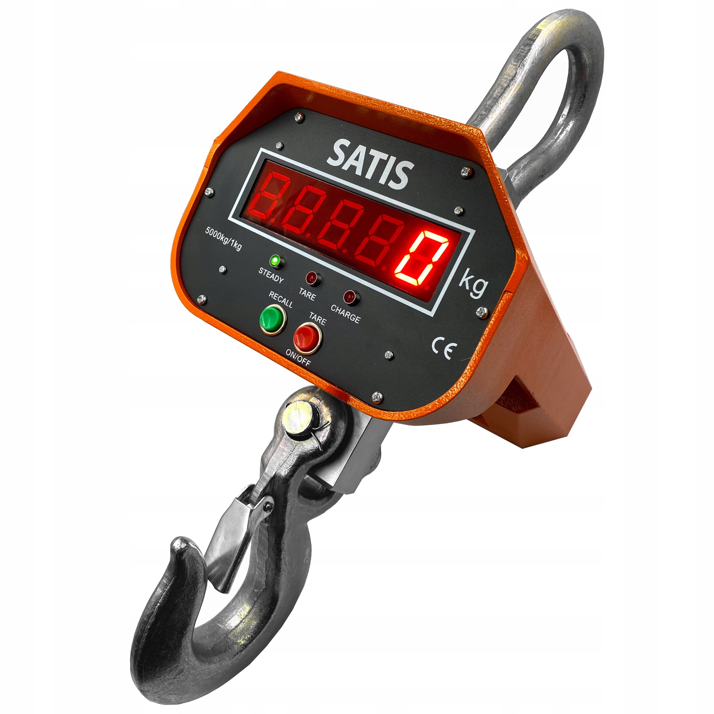 CRANE HOOK SCALE 5T 5000KG SUSPENDED HANGING + CHARGER + REMOTE CONTROL Manufacturer code OCS-P WAGA HAKOWA 5T
