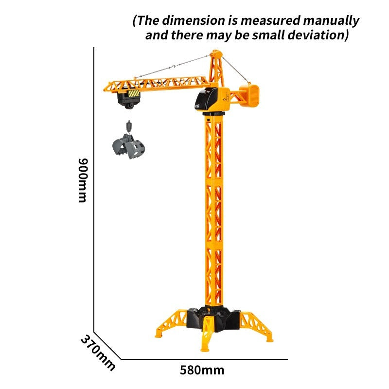 CRANE TOWER CRANE CONSTRUCTION REMOTE CONTROLLED REMOTE CONTROL HOOK ROTATION 360° Packaging status original