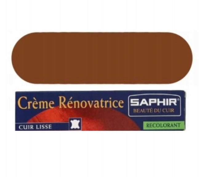 CREAM FOR LEATHER RESTORATION SAPHIR FOR SCRATCHES LIGHT BROWN