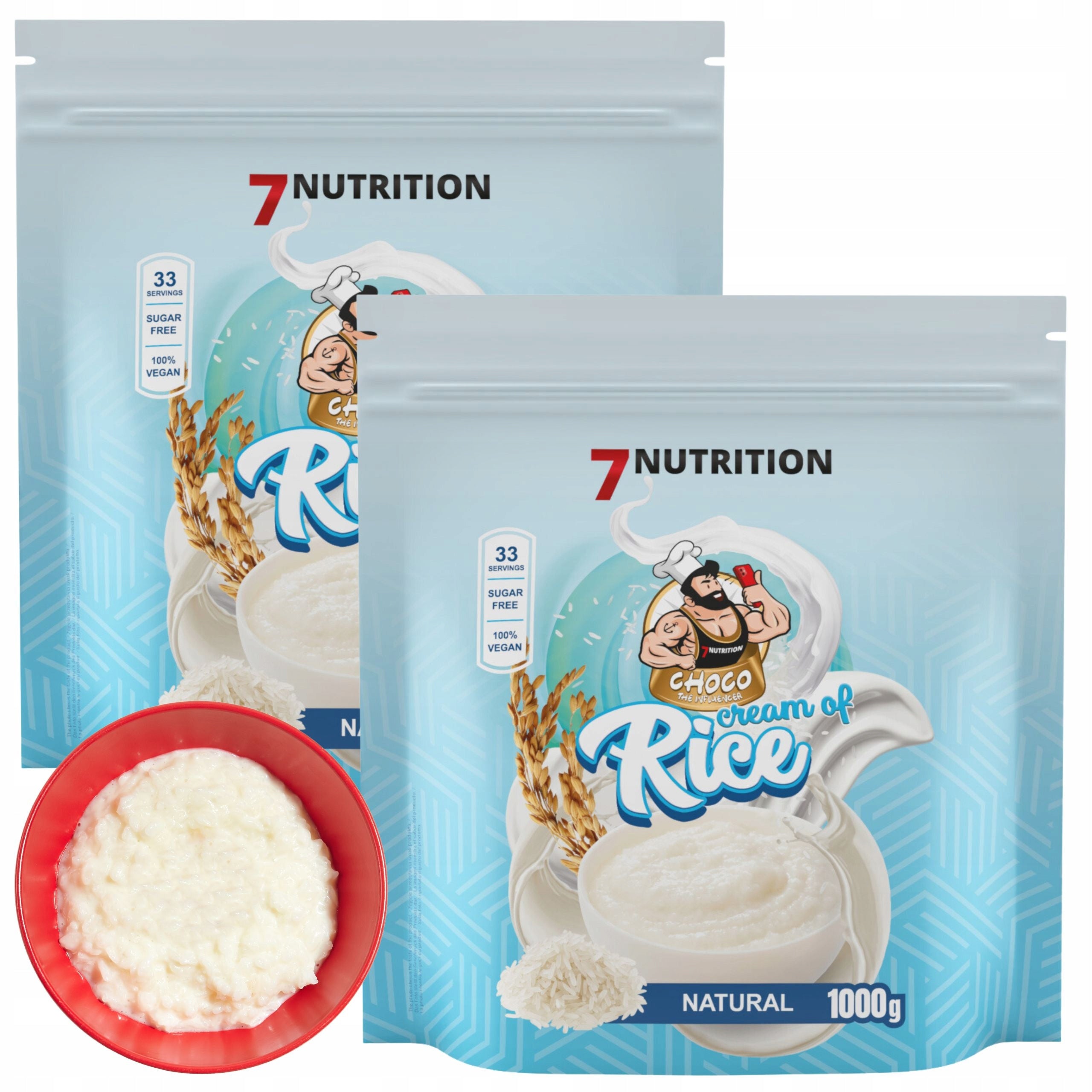CREAM OF RICE 2kg WITHOUT SUGAR Instead of Meal Healthy Snack Natural Taste