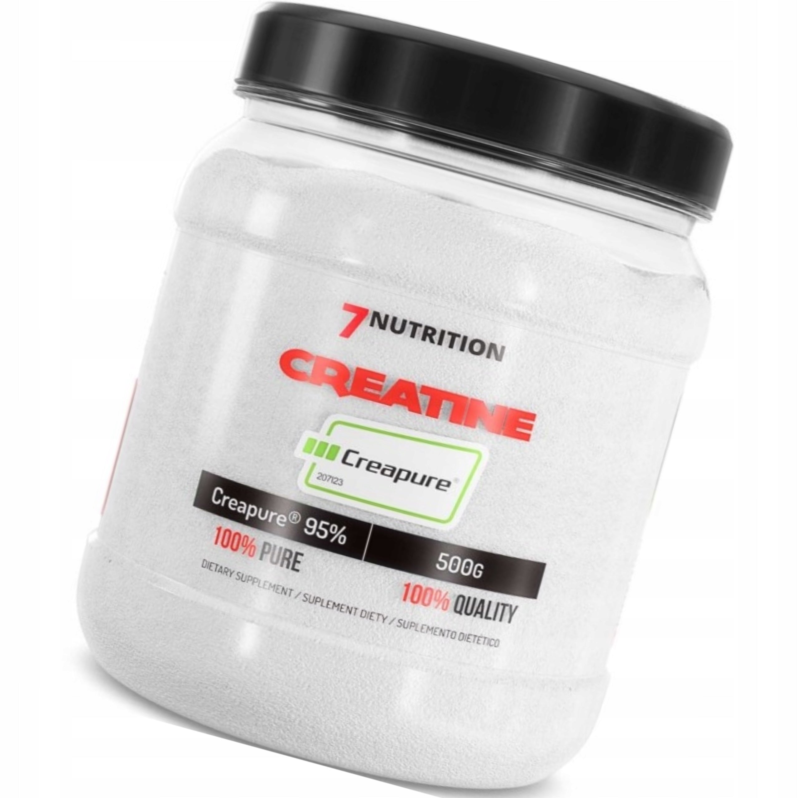 CREATINE 7NUTRITION CREATINE CREAPURE MONOHYDRATE STRENGTH SCULPTURE MASS POWER 500g Brand 7Nutrition