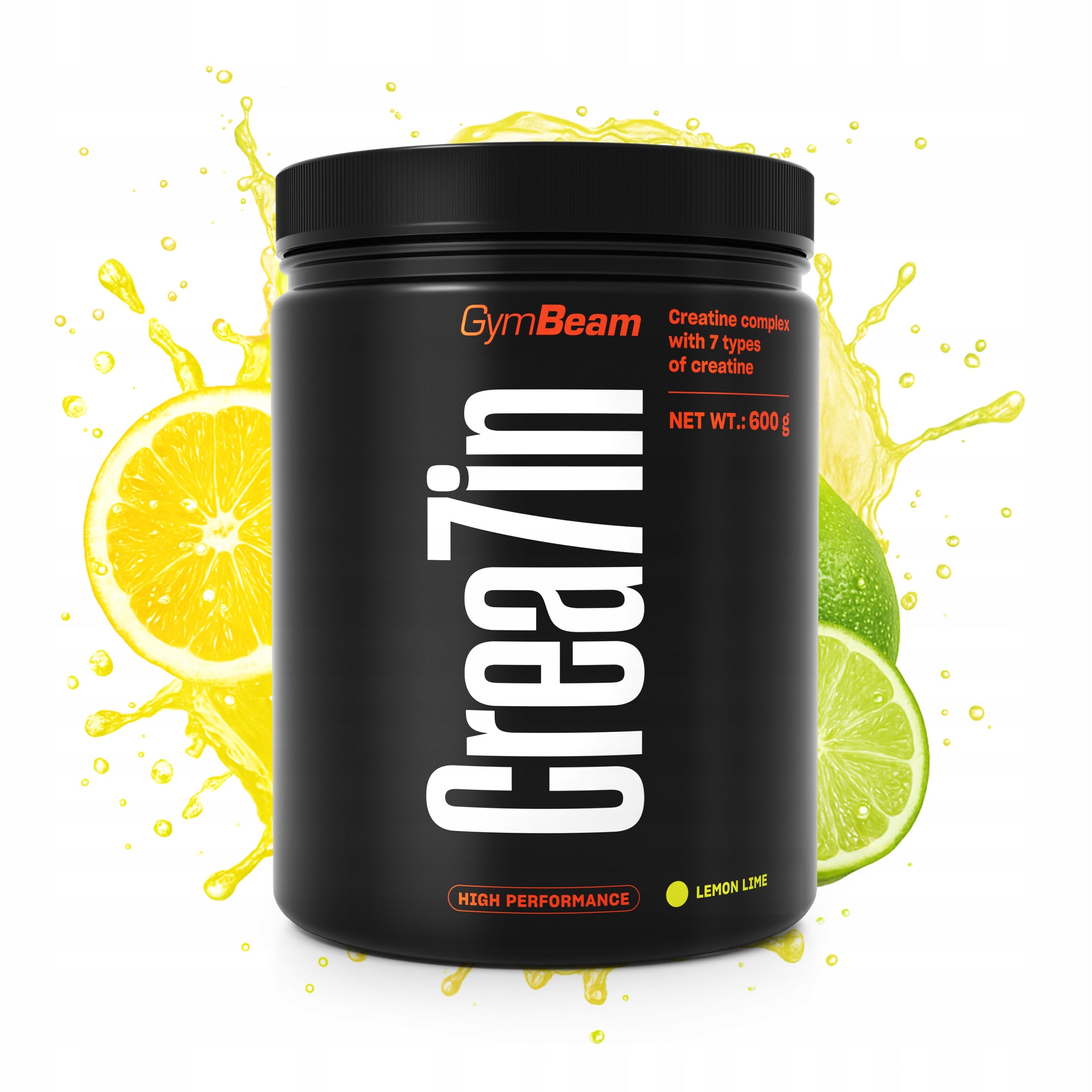 CREATINE CREA7IN COMPLEX 7 FORMS L-CITRULLINE VEGAN GymBeam 600g lime