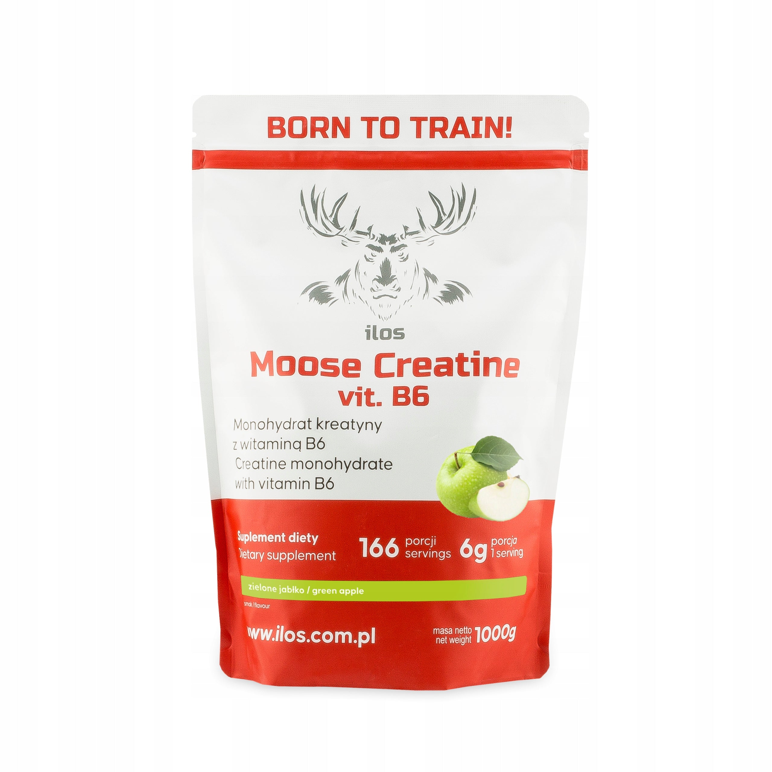 CREATINE MONOHYDRATE 1000 g ilos taste green apple CREATINE POWDER B6 1 kg