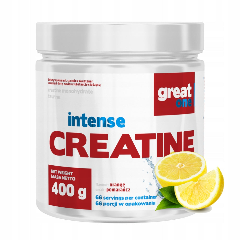 CREATINE MONOHYDRATE 400g orange POWDER GREAT ONE ORANGE POWDER EAN (GTIN) 5903050312695