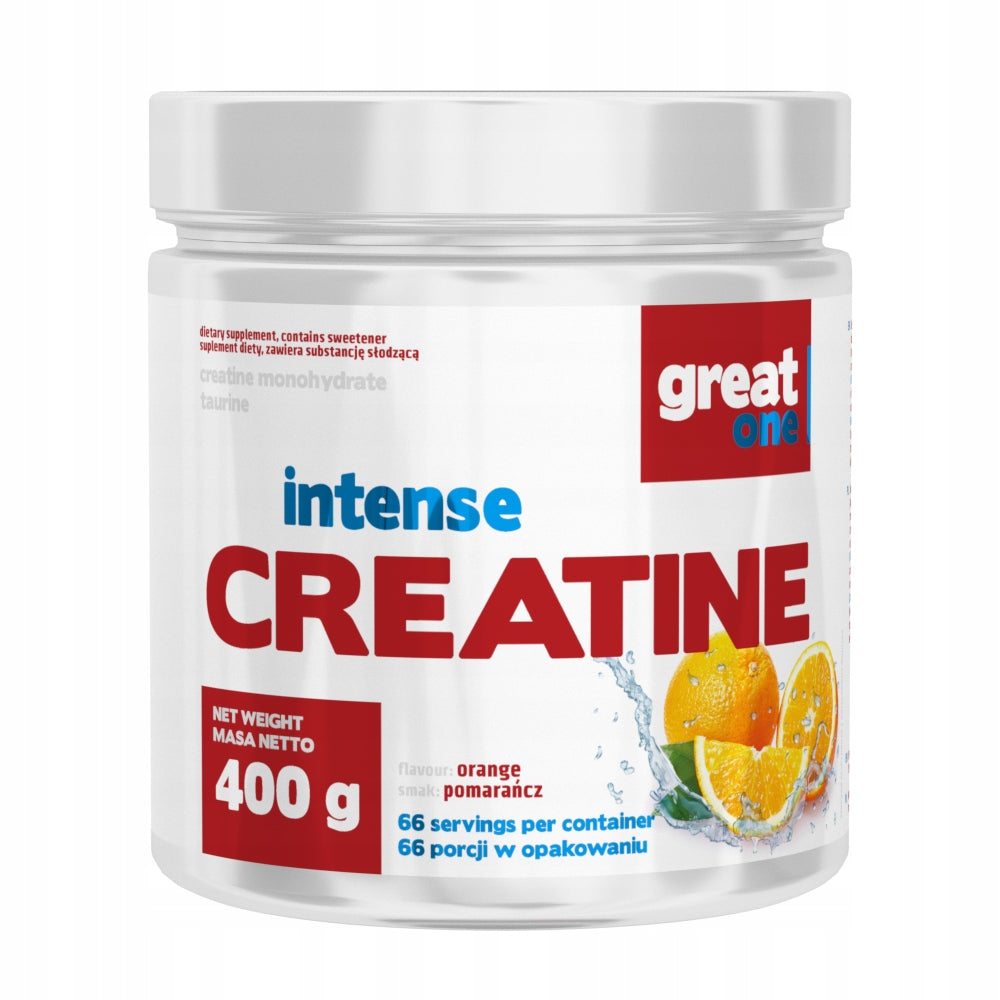 CREATINE MONOHYDRATE 400g orange POWDER GREAT ONE ORANGE POWDER