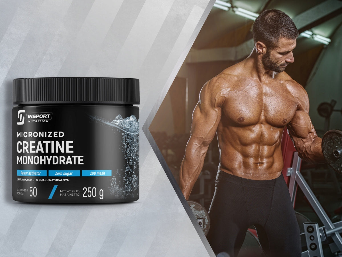 CREATINE MONOHYDRATE CREATINE 250g CREATINE MONOHYDRATE PURE | INSPORT Manufacturer code MONOHYDRAT KREATYNY SIŁA MASA RZEŹBA MIĘŚNIE