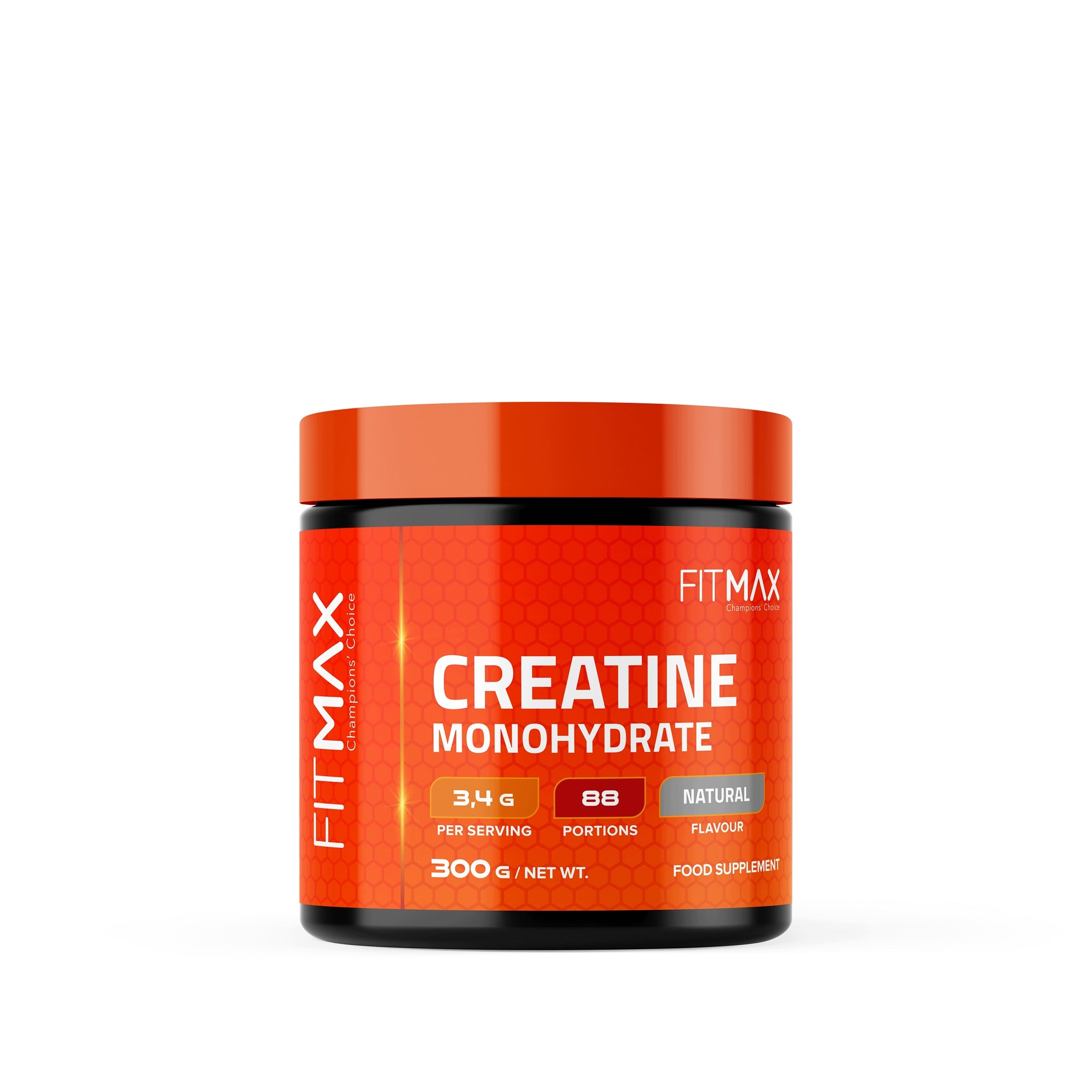 CREATINE MONOHYDRATE FITMAX Creatine Monohydrate 300g Natural 88 leek + B6