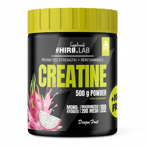 CREATINE MONOHYDRATE powder HIRO.LAB 500g +100g FREE CREATINE MONOHYDRATE Expiration date at least six months from the date of purchase