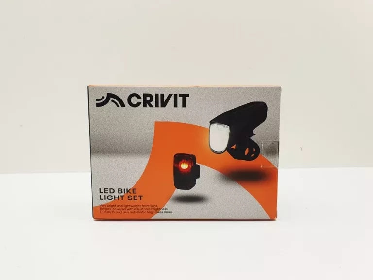 CRIVIT SET OF RECHARGEABLE LED BIKE LIGHTS Packaging status original
