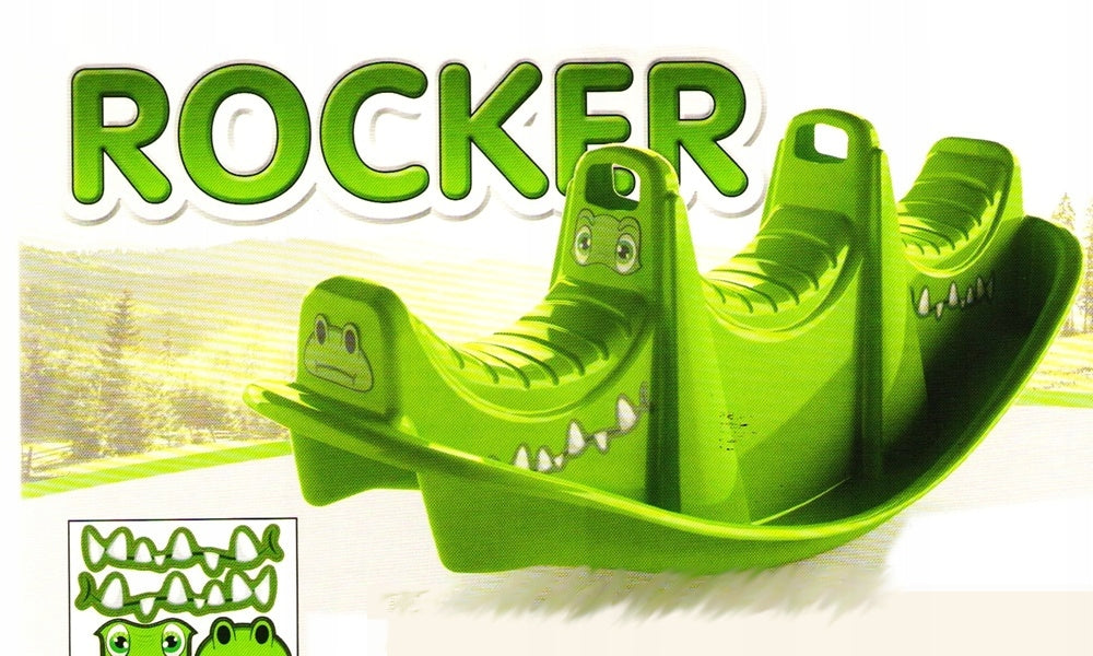 CROCODILE ROCKER - 3 PERSONS - SWING FOR CHILDREN - ROCKER Material other