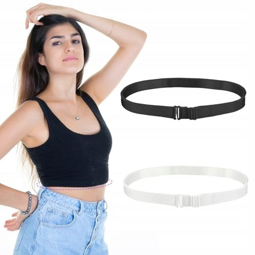 CROP TUCK BAND ELASTIC ADJUSTABLE SHIRT TRIMMING TAPE FOR WOMEN Brand no brand