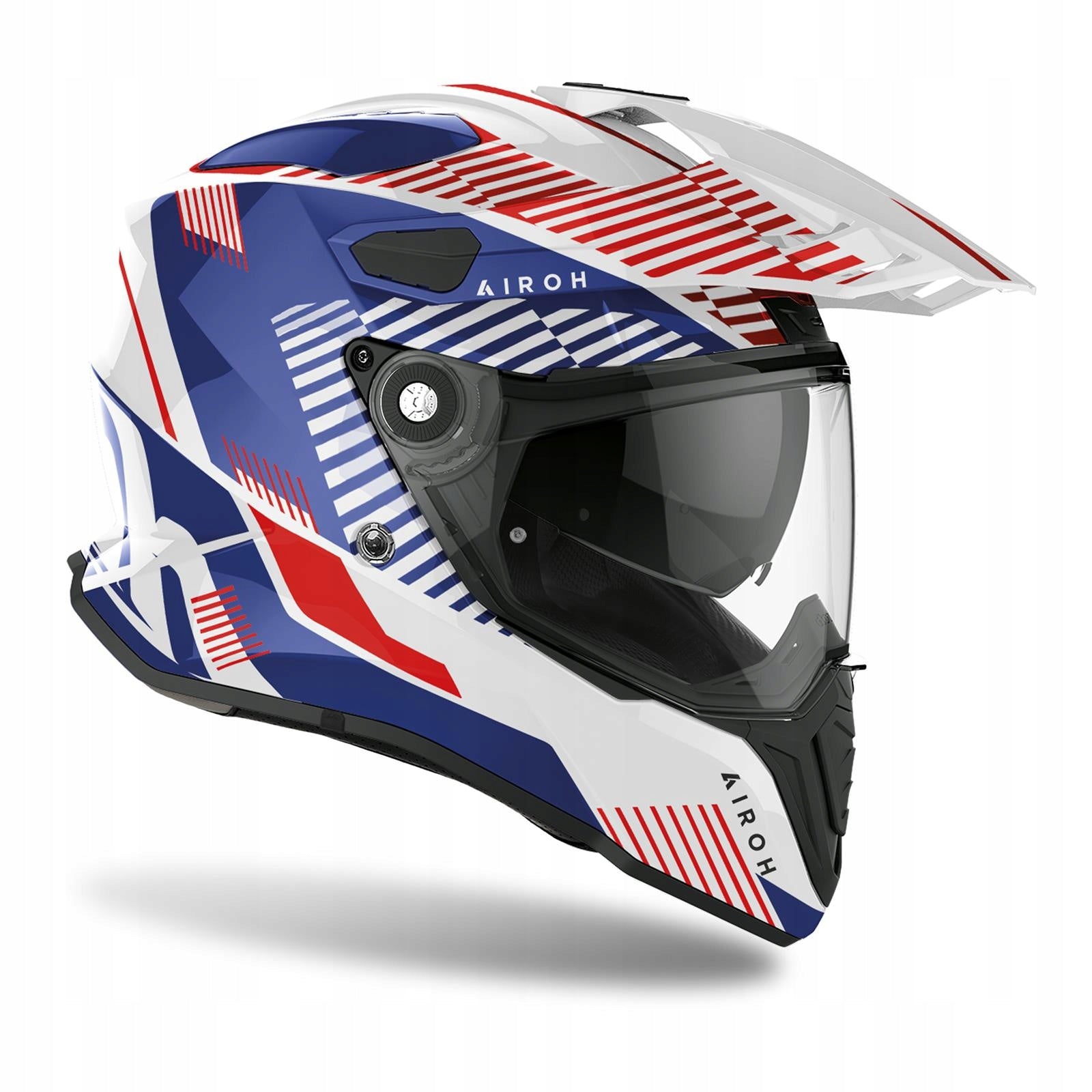 CROSS ATV QUAD ENDURO AIROH HELMET COMMANDER BOOST WHITE/BLUE GLOSS R. XL Manufacturer's catalog number CM_M18_XL