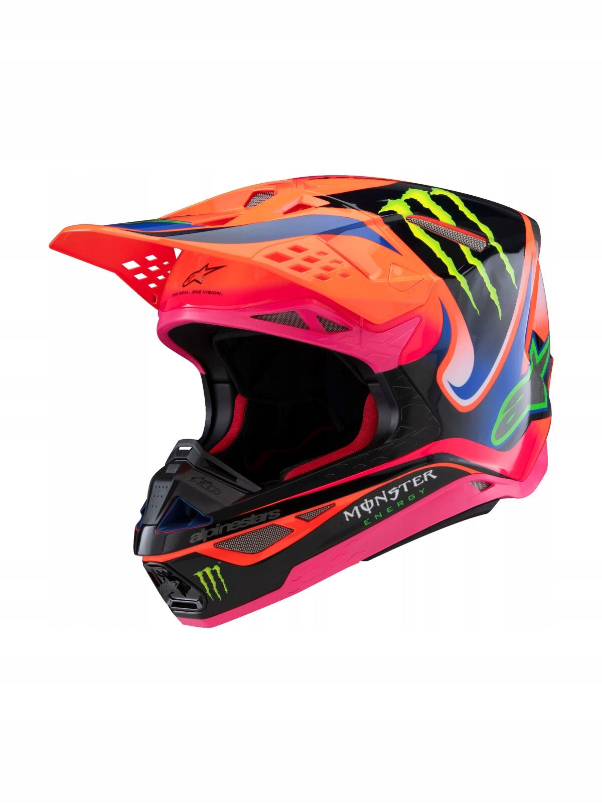 CROSS HELMET ALPINESTARS SUPERTECH M10 DEEGAN ORANGE/PINK/PURPLE M