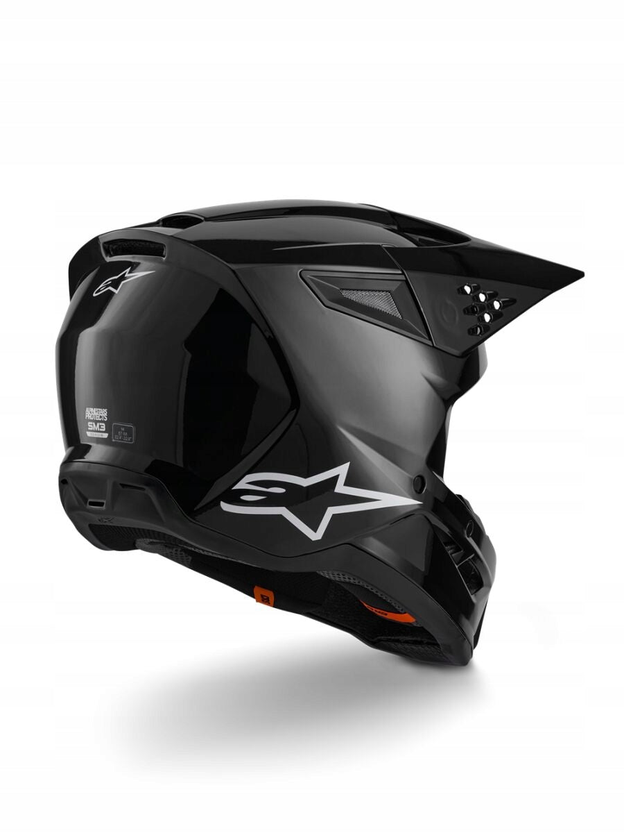 CROSS HELMET ALPINESTARS SUPERTECH M3 BLACK GLOSS XS Size XS