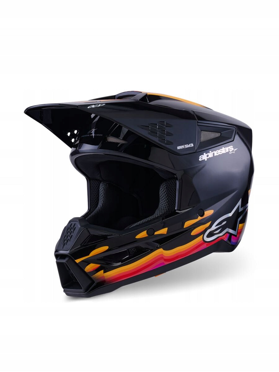 CROSS HELMET ALPINESTARS SUPERTECH M3 FORCE BLACK GLOSS XL