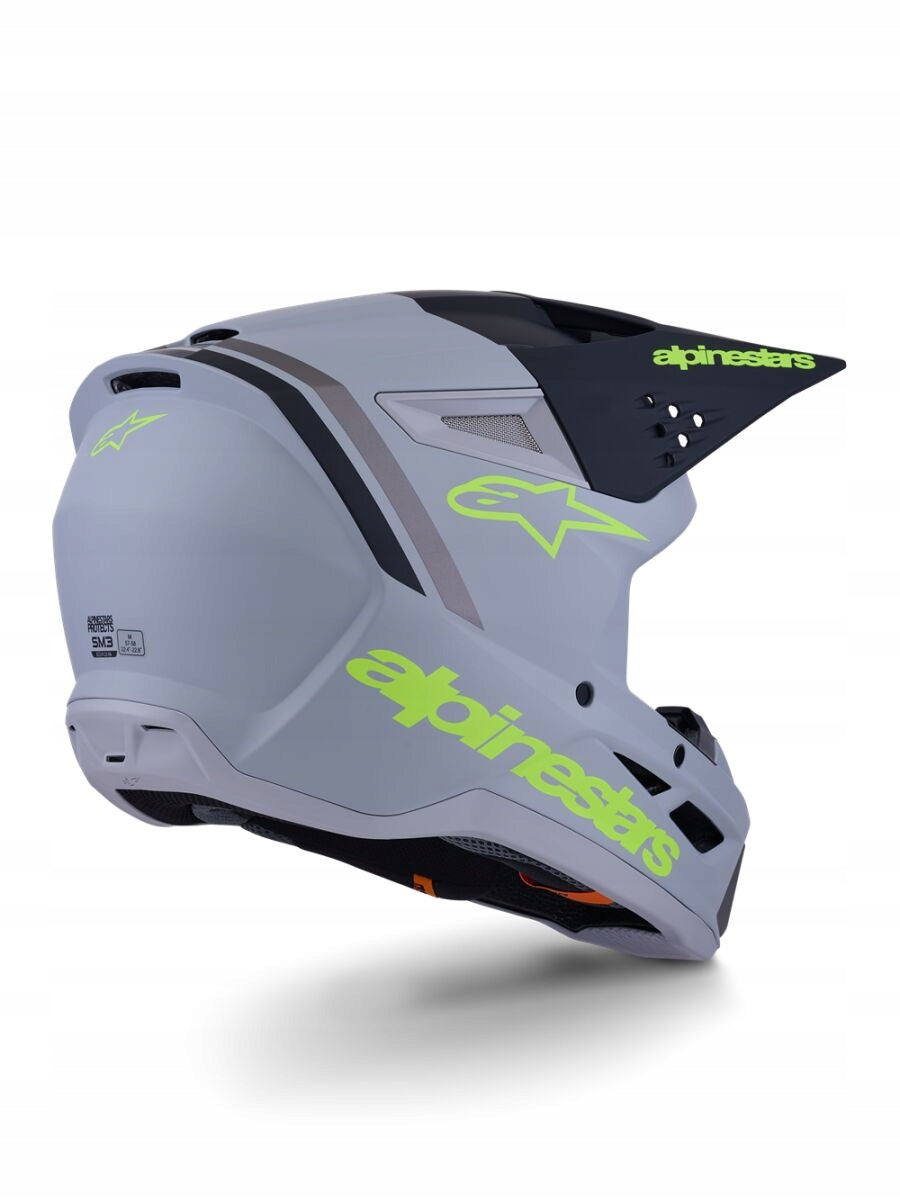CROSS HELMET ALPINESTARS SUPERTECH M3 RADIUM GRAY/BLACK/YELLOW XL Manufacturer Alpinestars