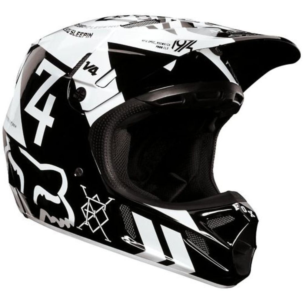 CROSS HELMET OFFROAD QUAD ATV MX BLACK FOX V-4 MACHINA BLACK XS -50% Manufacturer Fox