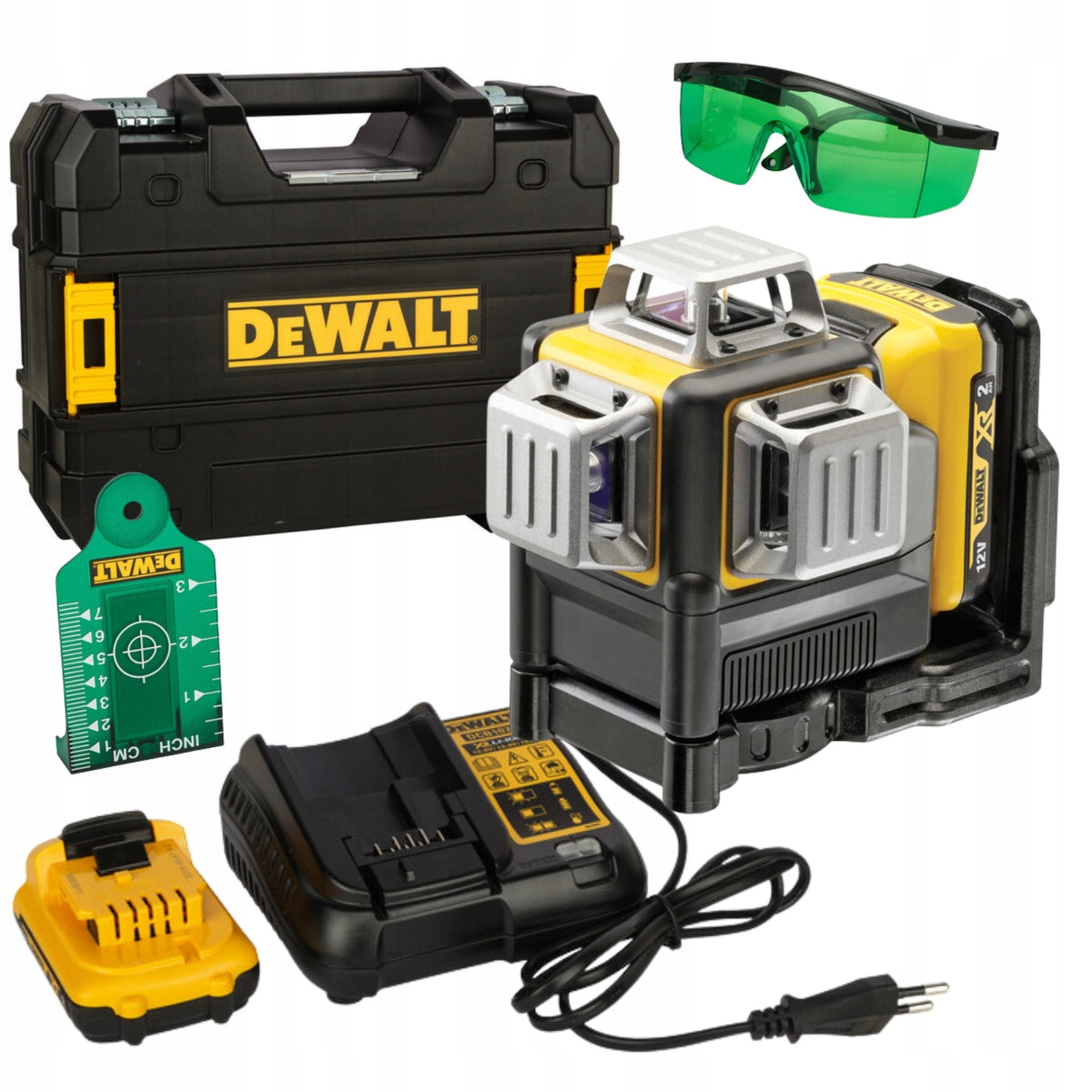 CROSS LASER GREEN 3 BEAMS 3x 360° 2,0Ah DeWalt DCE089D1G