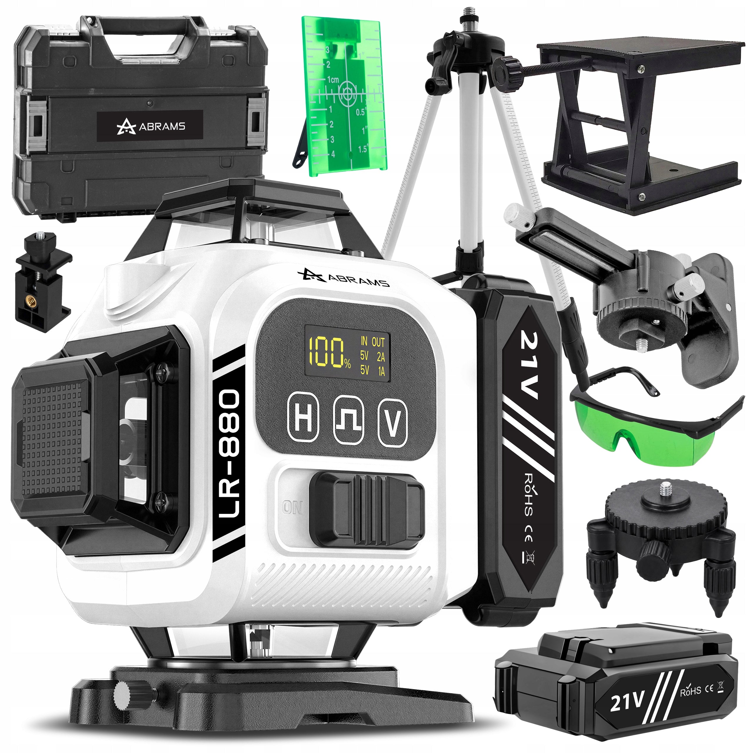CROSS LASER LEVEL 16 LINES LASER 4D 360 TRIPOD CASE SET PRO
