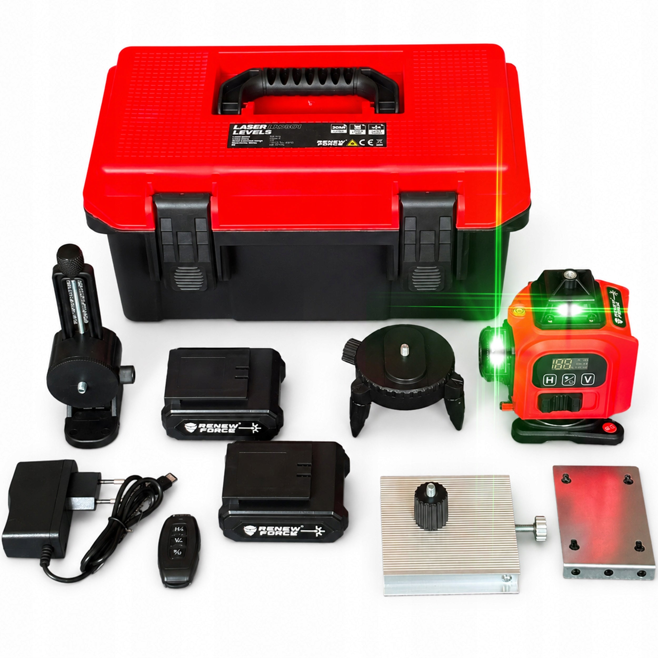 CROSS LASER LEVEL 4D PLANE GREEN 360 16 LINES