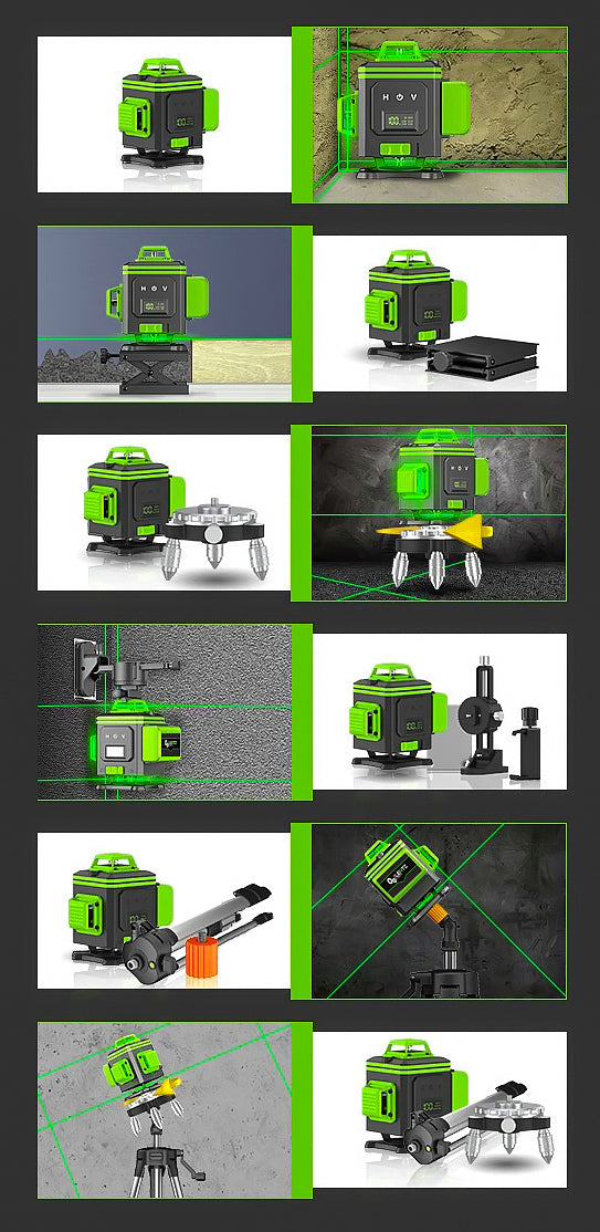 CROSS LASER LEVEL LASER 4 PLANE 4D 360 2xAKU 16L GREEN Manufacturer code 001726
