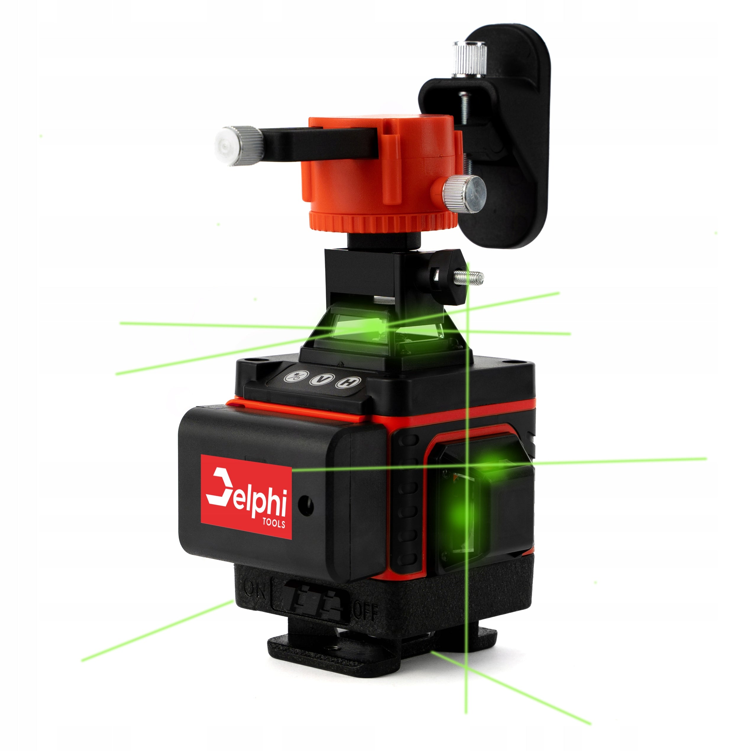 CROSS LASER Laser Level 16 Lines + TRIPOD 115 cm 4D Green 2xAKU Brand Delphi tools
