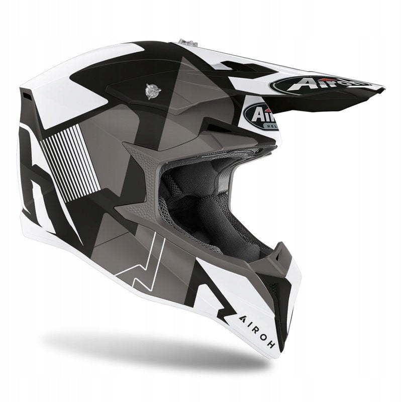 CROSS OFF-ROAD AIROH WRAAP RAZE BLACK HELMET r.L3xFREE Manufacturer's catalog number WR_RA35_L