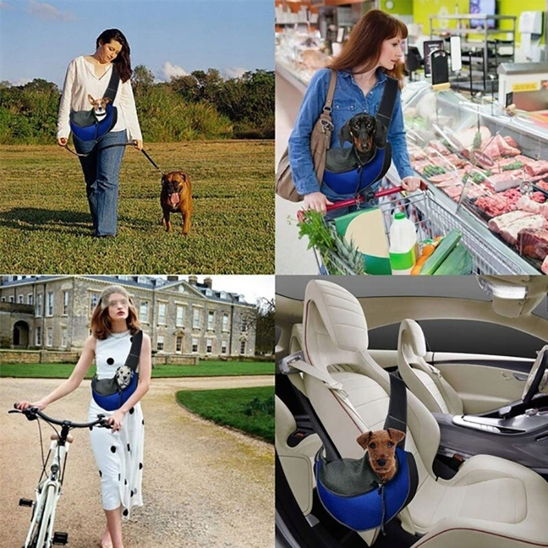 CROSSBODY BAG FOR SMALL MEDIUM DOG CAT DOG YORKA CHIHUAHUA M Main material fabric