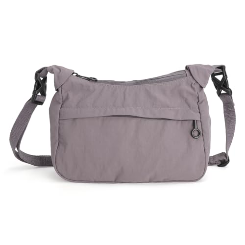 CROSSBODY BAG WOMEN'S NYLON MINIMALIST GREY CASUAL Brand no brand