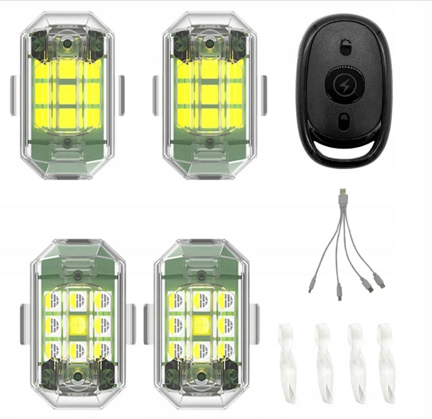 CSTG LED Strobe Lights 4 Pack for Car, Drone, Bike, Motorcycle Manufacturer code CSTG-158