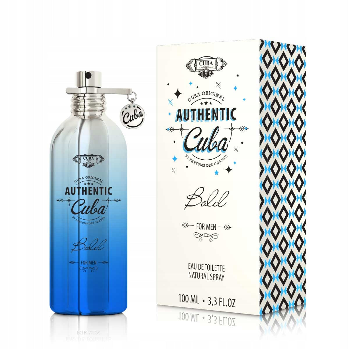 CUBA AUTHENTIC BOLD MEN EAU DE TOILETTE MALE EDT 100ML LASTING MASCULINE FRAGRANCE