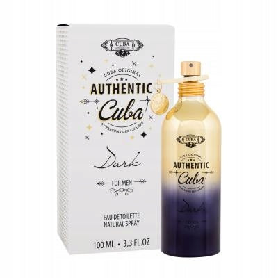 CUBA AUTHENTIC DARK MEN EDT 100ML EAU DE TOILETTE FOR MEN ORIGINAL