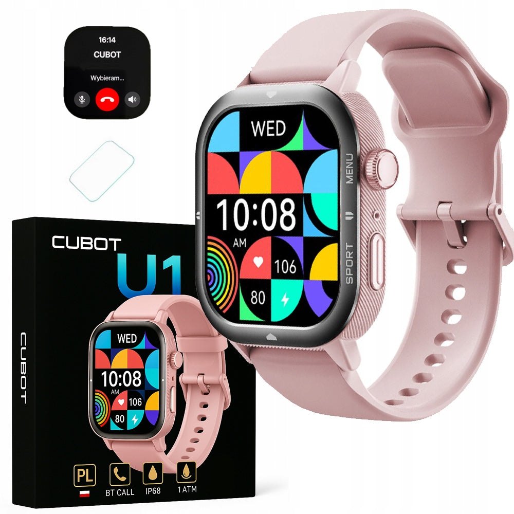CUBOT U1 AI SMARTWATCH SPORTS WATCH WOMEN'S PULSE TALK TEL WATERPROOF