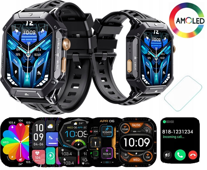 CUBOT X1 AMOLED SMARTWATCH BAROMETER HEART RATE TALK TEL 100 DAYS