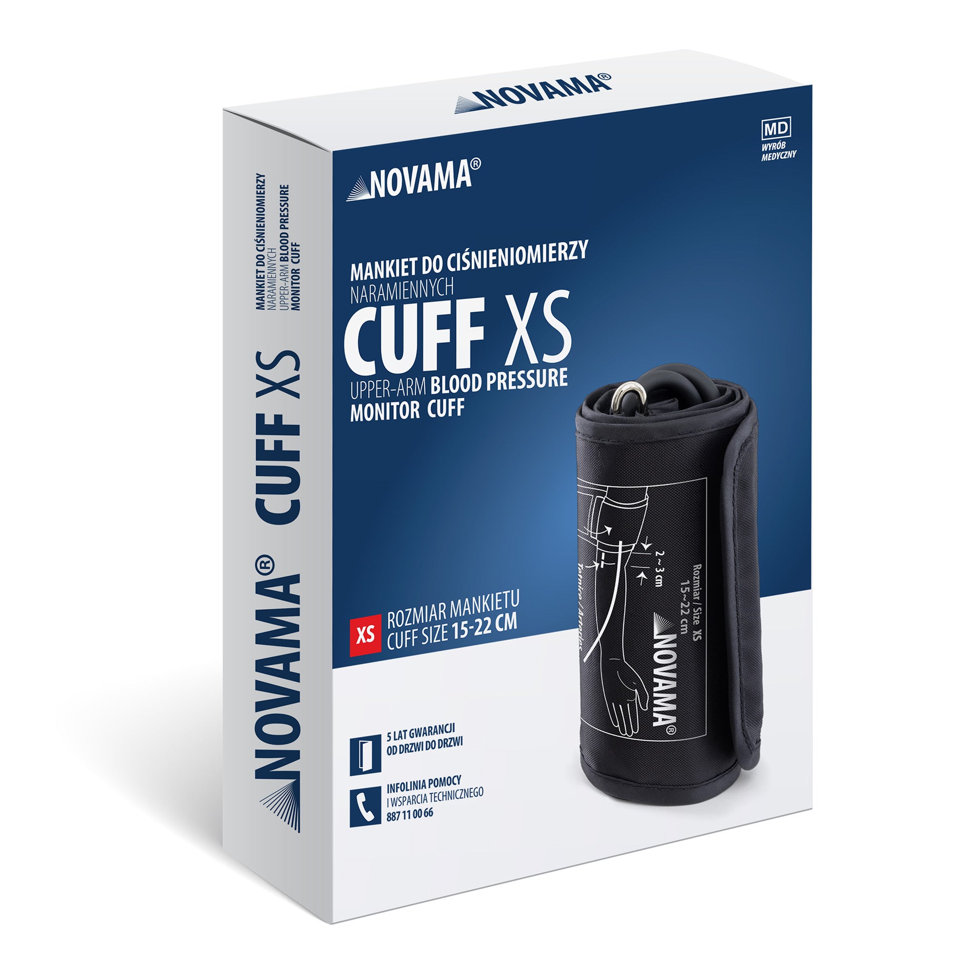 CUFF FOR SHOULDER BLOOD PRESSURE MONITORS NOVAMA CUFF XS 15-22 CM Packaging status original